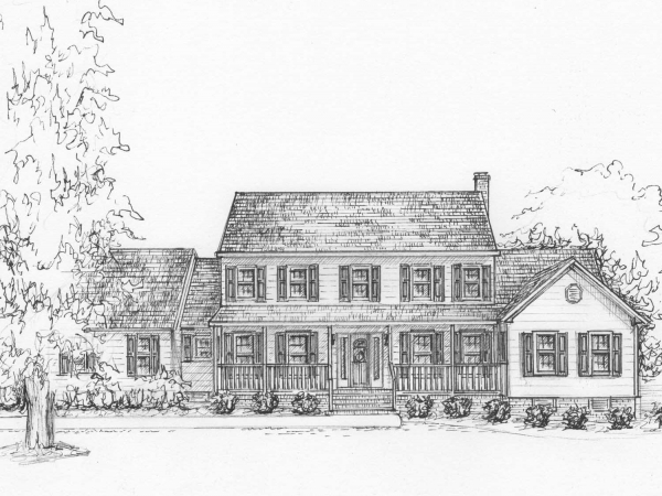 Ink drawing of your house