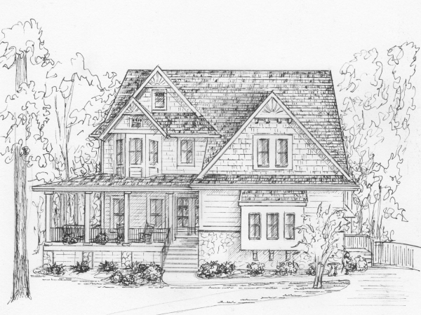 Portrait of your home in ink