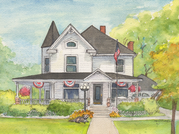 Watercolor painting of your home