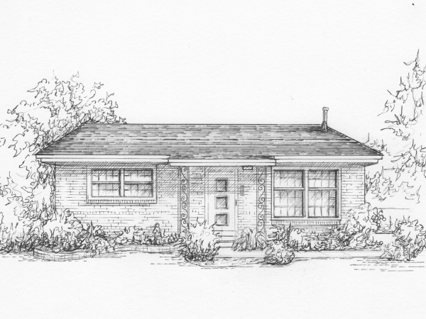 Commissioned drawing of your house