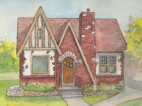 5"x 7" painting of your house