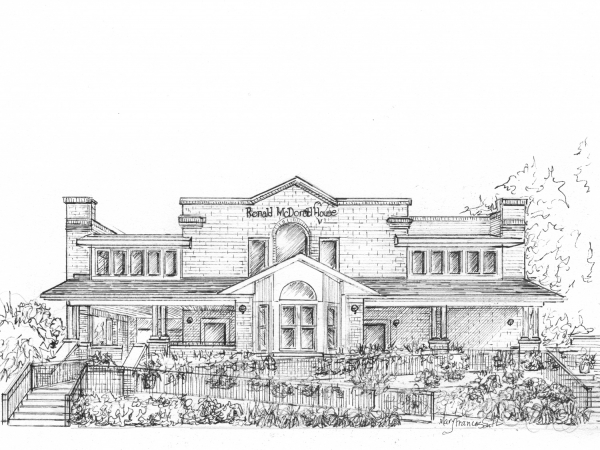 Architectural Illustration in Ink or your commercial building