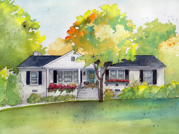 Painting of my house commission