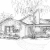 Architectural illustration of your home Your home sketched in ink