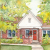 House painted in watercolor from photos Commissioned home portrait