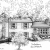 Your home sketched in ink Ink house sketch from photos