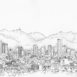 Ink city sketch