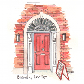 Hand painted house portrait