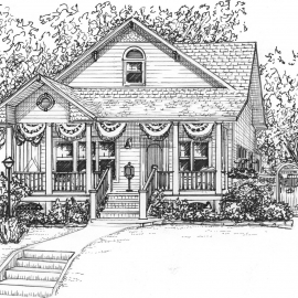 Ink sketch of your house