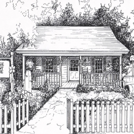 Your Building drawn in ink