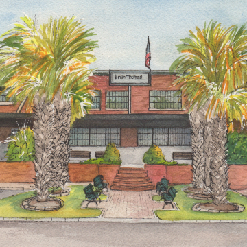 Business Portrait in Watercolor